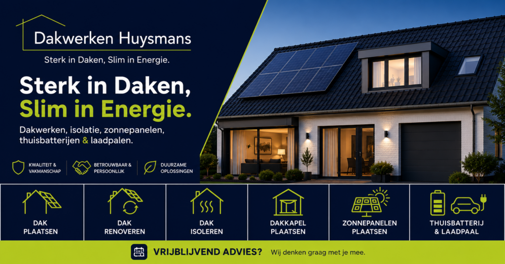 Sterk in daken, slim in energie